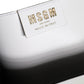 MSGM White Bovine Leather Top Handle Handbag Satchel Purse Bag