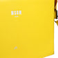 MSGM Yellow Leather Logo Crossbody Sling Shoulder Bag