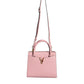 Versace Pink Small Top Handle Grainy Calf Leather Crossbody Bag