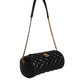 Versace Black Mini Quilted Lambskin Leather Crossbody Sling Bag