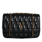 Versace Black Mini Nappa Leather Crossbody Shoulder Bag