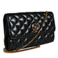 Versace Black Quilted Nappa Leather Crossbody Shoulder Bag