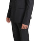 Dolce & Gabbana Elegant Gray Double Breasted Wool Silk Suit