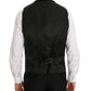 Dolce & Gabbana Elegant Black Three-Piece Suit with Saxophone Embroidery