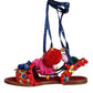 Dolce & Gabbana Multicolor Pom Pom Fur Wrap Sandals Shoes