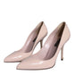 Dolce & Gabbana Beige Patent Leather High Heels Pumps Shoes