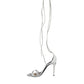 Dolce & Gabbana White Leather High Heels Sandals Shoes