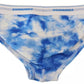 Dsquared² Blue Tie Dye Cotton Stretch Men Brief Underwear