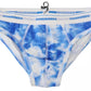 Dsquared² Blue Tie Dye Cotton Stretch Men Brief Underwear