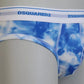 Dsquared² Blue Tie Dye Cotton Stretch Men Brief Underwear