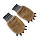 Dolce & Gabbana Beige Acrylic Knitted Fur Wrist Mitten Gloves