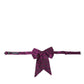 Dolce & Gabbana Purple Ribbon Silk Adjustable Neck Men Bow Tie