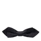 Dolce & Gabbana Black Silk Adjustable Neck Men Bow Tie