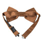 Dolce & Gabbana Brown Silk Adjustable Neck Men Bow Tie