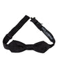 Dolce & Gabbana Black Silk Adjustable Neck Men Bow Tie