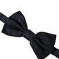 Dolce & Gabbana Dark Blue Silk Adjustable Neck Men Bow Tie