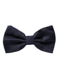 Dolce & Gabbana Black Silk Adjustable Neck Men Bow Tie