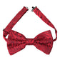 Dolce & Gabbana Red Brocade Silk Adjustable Neck Men Bow Tie