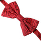 Dolce & Gabbana Red Brocade Silk Adjustable Neck Men Bow Tie