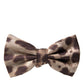 Dolce & Gabbana Brown Leopard Silk Adjustable Neck Men Bow Tie