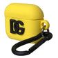 Dolce & Gabbana Yellow Silicone Logo Embossed Airpods Case