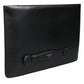 Dolce & Gabbana Black Calfskin Leather Mediterranean Pouch Bag