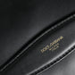 Dolce & Gabbana Black Calfskin Leather Mediterranean Pouch Bag