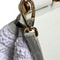 Dolce & Gabbana White Rafia Leather Top Handle Crossbody Bag