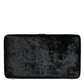 Dolce & Gabbana Black Velvet Floral Crystal Clutch Evening Purse Bag