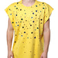 Dolce & Gabbana Yellow Cotton Crystal Sleeveless T-shirt