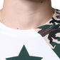 Dolce & Gabbana White Camouflage Stars Crew Neck T-shirt