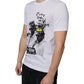 Dolce & Gabbana White Graphic Cotton Short Sleeve T-shirt