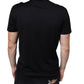 Dolce & Gabbana Black Cotton DG Logo Print Casual T-shirt