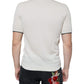 Dolce & Gabbana Off White Cashmere Short Sleeves T-shirt