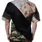 Dolce & Gabbana Multicolor Camouflage Patchwork DG Royal T-shirt