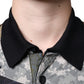 Dolce & Gabbana Multicolor Camouflage Patchwork Silk Polo T-shirt