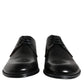 Dolce & Gabbana Black Leather Derby Formal Dress Shoes