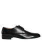 Dolce & Gabbana Black Leather Derby Formal Dress Shoes