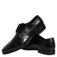 Dolce & Gabbana Black Leather Derby Formal Dress Shoes