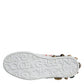 Dolce & Gabbana White Heart Studded Low Top Sneakers Shoes