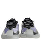 Dolce & Gabbana Silver Black Nylon NS1 Low Top Sneakers Shoes