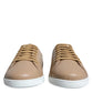 Dolce & Gabbana Brown Low Top Men Saint Tropez Sneakers Shoes