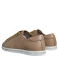 Dolce & Gabbana Brown Low Top Men Saint Tropez Sneakers Shoes