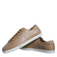 Dolce & Gabbana Brown Low Top Men Saint Tropez Sneakers Shoes