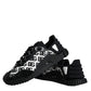 Dolce & Gabbana Black Logo Lace Up Low Top NS1 Sneakers Shoes