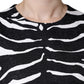 Dolce & Gabbana Black White Zebra A-line Sheath Mini Dress