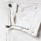 Dolce & Gabbana White Cotton Stretch Tattered Skinny Jeans