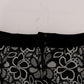 Dolce & Gabbana Elegant Lace Mini Skirt with Crystal Details