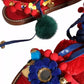 Dolce & Gabbana Multicolor Pom Pom Fur Wrap Sandals Shoes