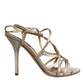 Dolce & Gabbana Beige Leather Stiletto Heels Sandals Shoes